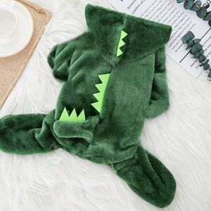 Dinosaur Halloween dog costume - Green new